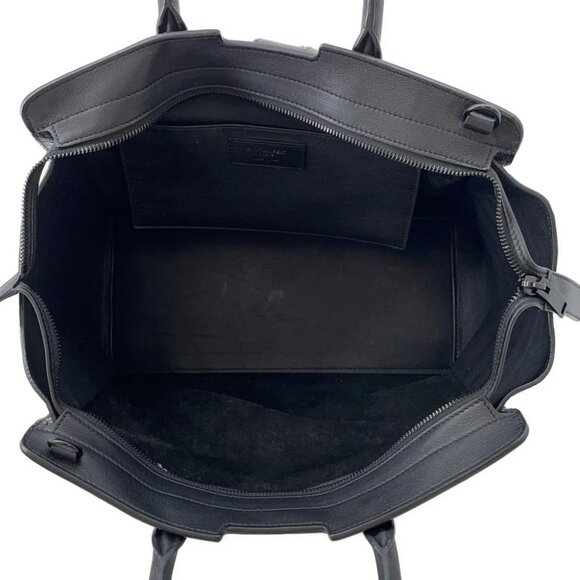 SAINT LAURENT PARIS Downtown Cabas 2-Way Handbag Crocodile Embossed Leather/... - Picture 10 of 14